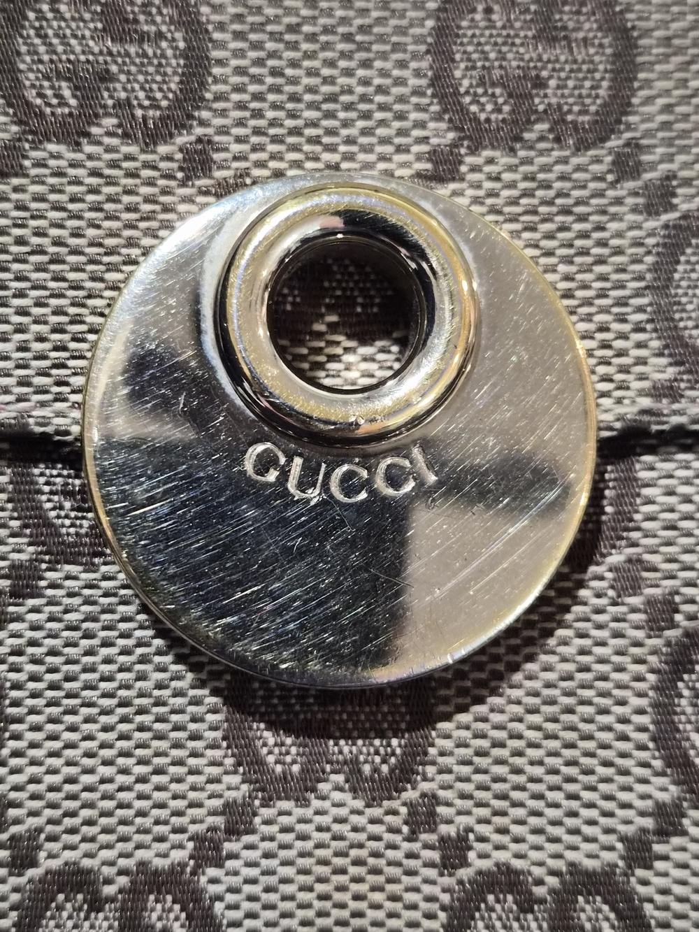 Authentic Gucci GG Canvas Wallet On Chain Pink Leather Crossbody Monogram Box - Picture 3 of 15